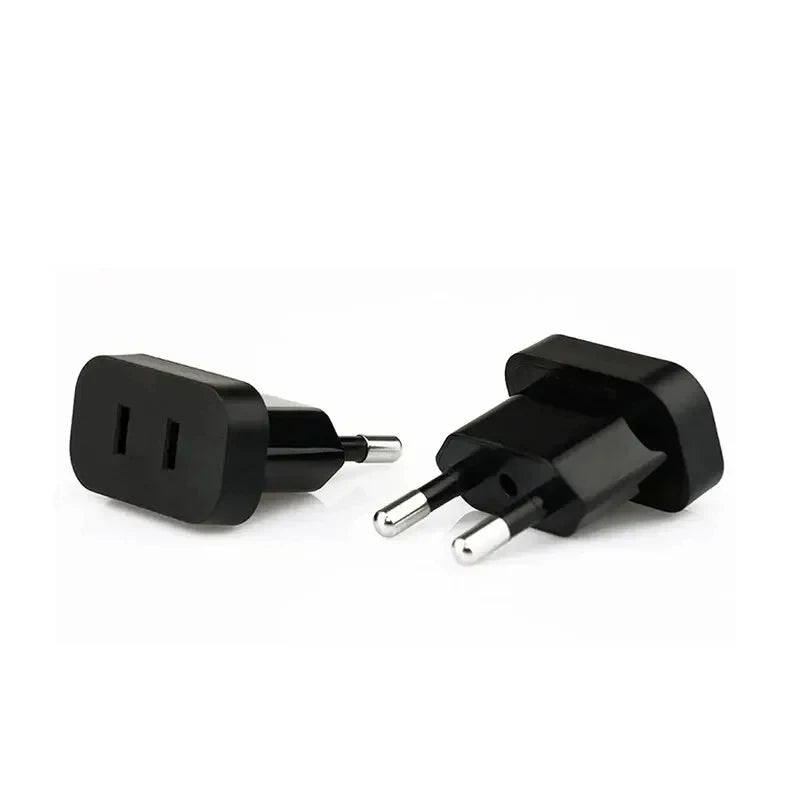 1 Pcs 4.8mm Power Plug Adapter US To EU Euro Europe Plug Power Plug Converter Travel Adapter Power Converter Outlet