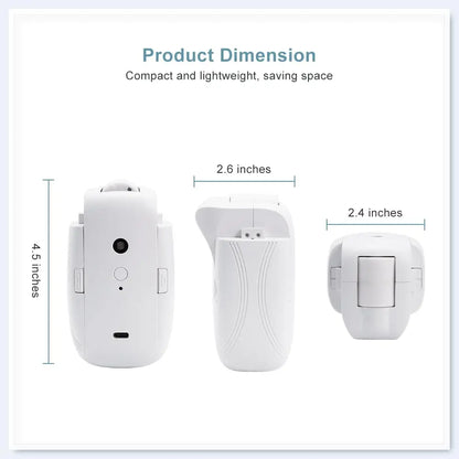 2 Pcs Electric Curtain Opener with Remote Control: Roman Rod/TU-Rail Motorized Curtains Quiet Operated Automatic Curtain Opener