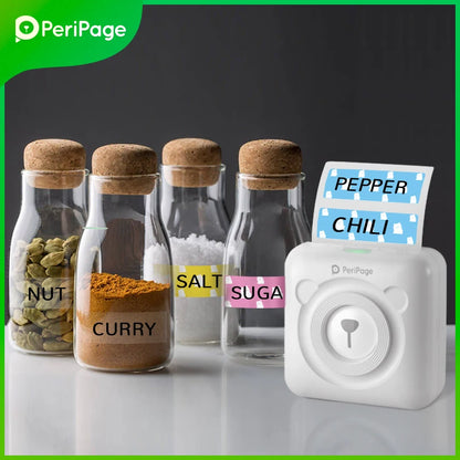 7 Colors Peripage A6 304DPI Mini Photo Printer Notes Sticker Label Printing Machine Bluetooth Portable Wireless Printer Marker