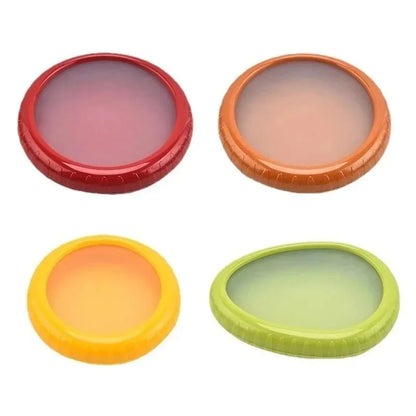 4Fresh Fruit Storage Box, Fruit Saver Containers,Fruit Storage Containers,Reusable Silicone Food Savers Fridge Storage Boxes