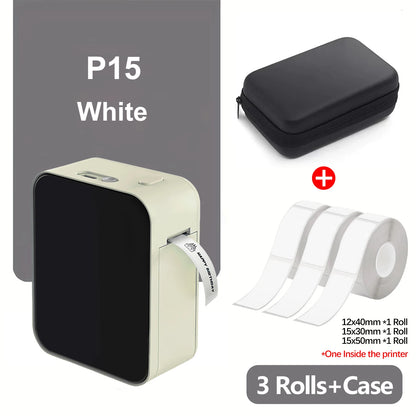 Marklife P15 Mini Label Printer Portable Thermal Bluetooth Adhesive Paper Printer Stickers Maker Inkless Tag Labeling Machine