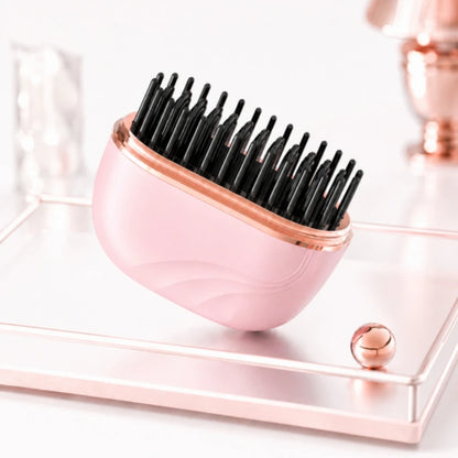 Mini Hair Straightener Portable Cordless Curling Iron Small Flat Steam Hair Straightener Brush Travel Styling Tools for Women