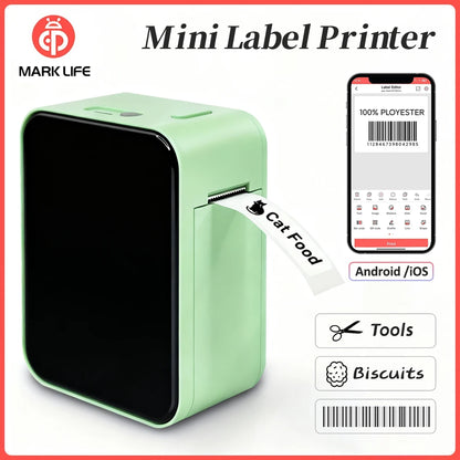 Marklife P15 Mini Label Printer Portable Thermal Bluetooth Adhesive Paper Printer Stickers Maker Inkless Tag Labeling Machine