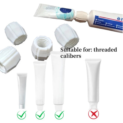 Toothpaste Squeezer Adapter,No-Spill Tube Roller for Travel, Home, Bathroom Organizer Toothpaste Saver Tool Toothpaste Dispenser