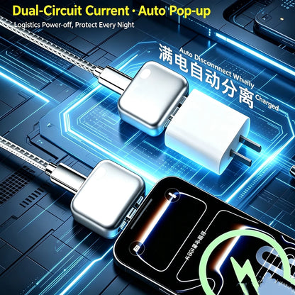 Auto-Disconnect Charging Adapter 140W Type-C Fast Charge Safety Separator Automatically Cut Power Eject Phone When Fully Charged