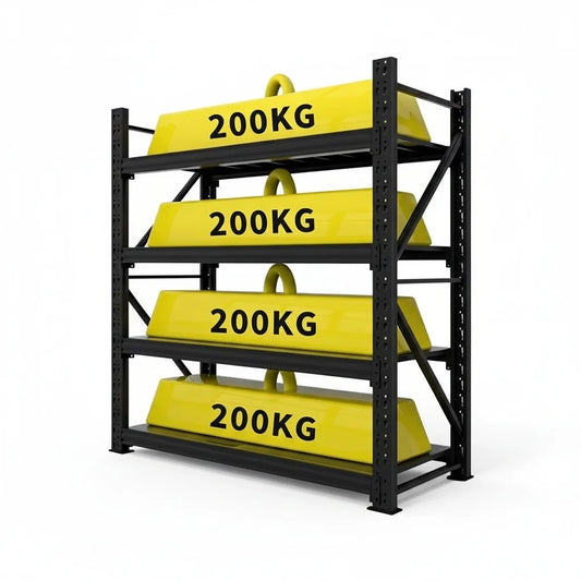 Heavy-Duty Storage Rack, 3 4 5 Tier Adjustable Warehouse Shelving, Detachable Industrial Storage Shelves for Hotel Linen Rooms