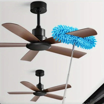 Fan Dusting Brush|Extendable Telescopic Cleaning Duster Brush|Long Handle Dusting Wand for Ceiling Fan-FurniturelChenille Duster