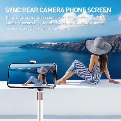 Mobile phone rear self-timer display mini self-timer monitor screen mobile phone screen caster control remote photo bluetooth re