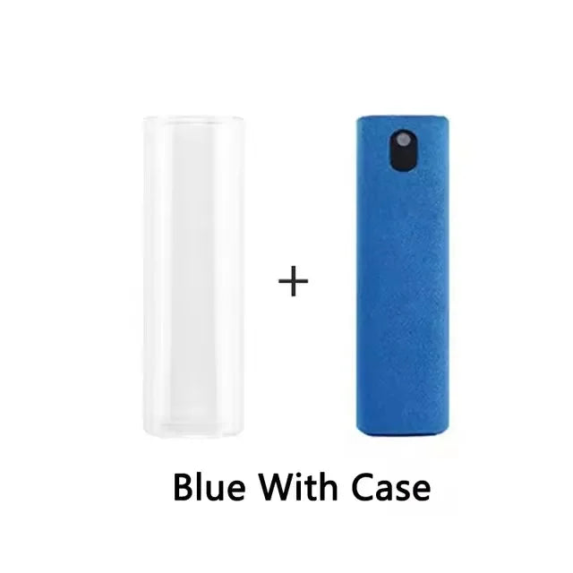 2 in 1 Mini Screen Cleaner Spray Bottle Portable Reusable Mobile Phone Tablet PC Laptop Screen Dust Remover Microfiber Cleaners