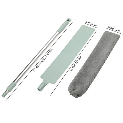 Ceiling Fan Cleaner Duster with 2 Detachable Dusting Head Ceiling Fan Blade Cleaner with Extension Pole Adjusts
