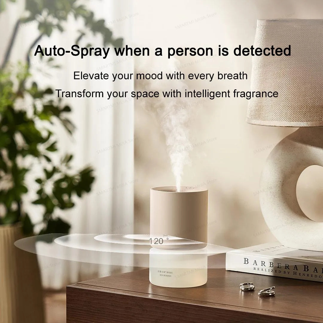 MIJIA Smart Scent Diffuser Set, Increases intensity when a person is detected, 3 concentration levels, 16 million colours