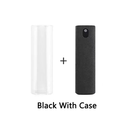 2 in 1 Mini Screen Cleaner Spray Bottle Portable Reusable Mobile Phone Tablet PC Laptop Screen Dust Remover Microfiber Cleaners