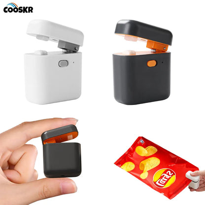 Plastic Bags Sealer Mini Bag Sealer Handheld Rechargeable Bag Sealer Machine Portable Resealer Machine Sealer for Plastic Bags