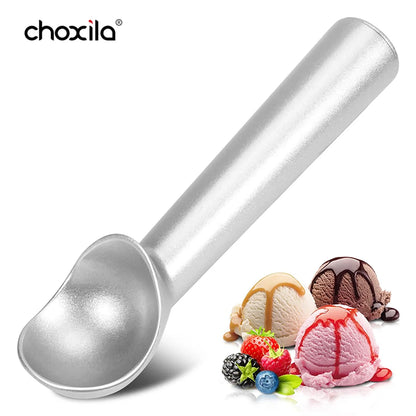 1pc Self-Warming Ice Cream Scoop - Effortless Ice Cream & Fruit Serving Tool, Durable Aluminium Alloy Construction 1.5/2/2.5/3oz