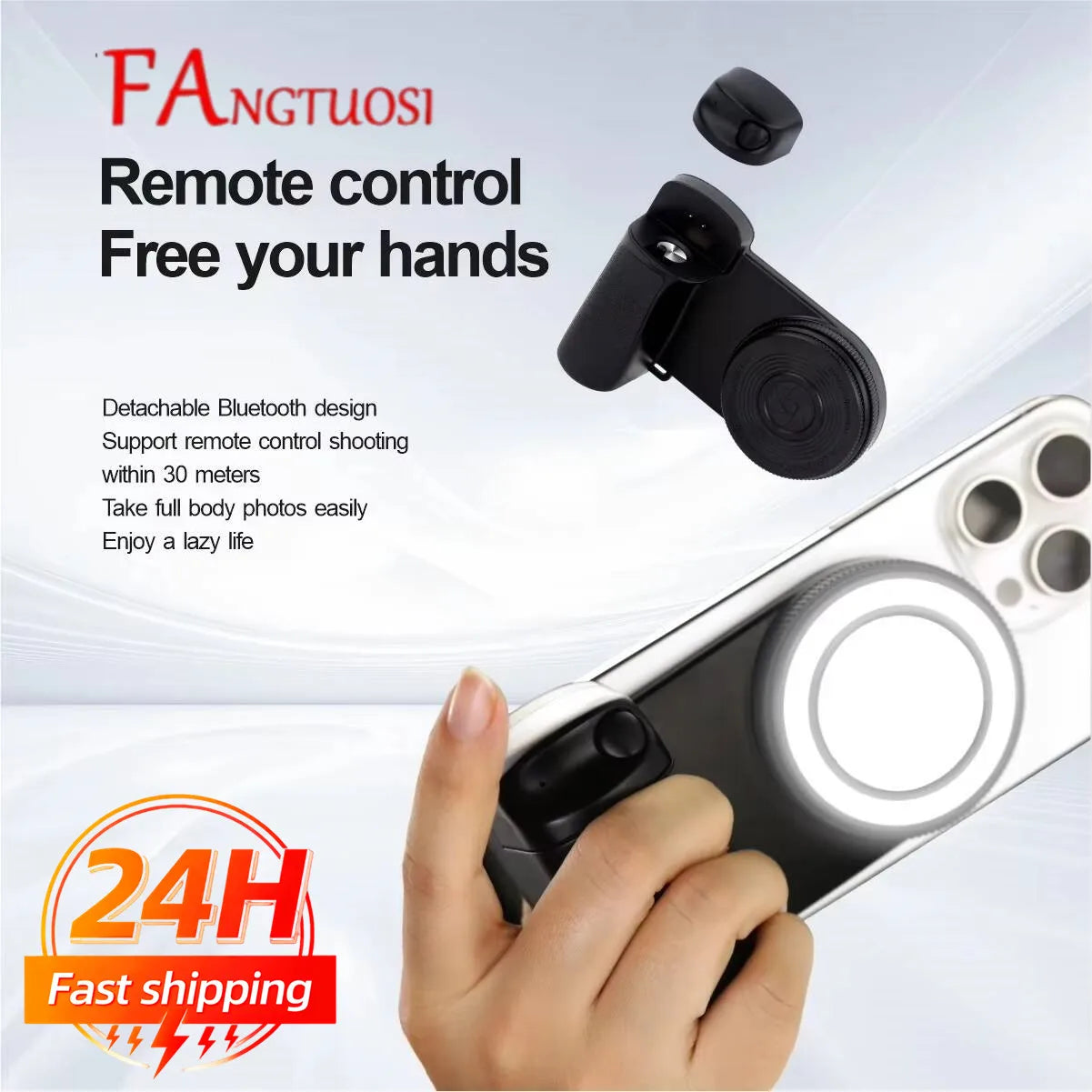 2026 MagSafe Smartphone Camera Shutter Grip Bluetooth Selfie Handle Camera Photo Stabilizer with Fill Light for Iphone Android