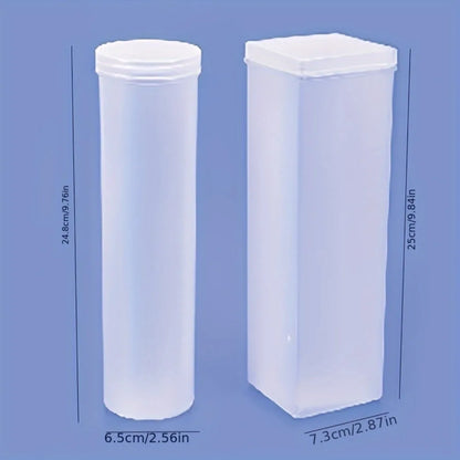 Stackable Airtight Food Storage Containers with Flip-Top Lids -Organizers, Space-Saving Round & Rectangular Design for Kitchen