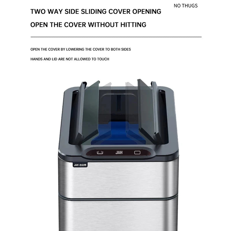 Smart Trash Can Kitchen Automatic Intelligent Sensor Bucket Garbage Dustbin Food Waste Wastebasket 15/20/30/40/50/60L