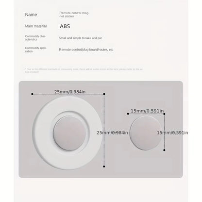 Magnetic Remote Control Holder Wall Mount Adhesive Remote Control Holder Strong Hold Tv Remote Holder for Home Office
