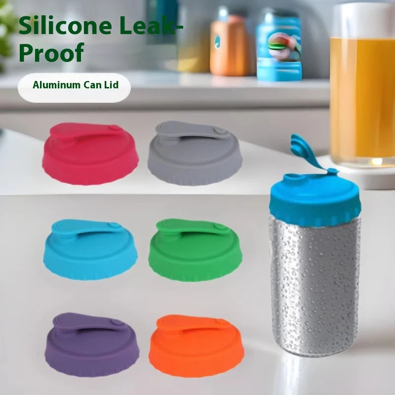 The New Best-selling Silicone LIDS for Cans, Soda Cans, Cups, Cola Seals and Beer Bottles Are Reusable and Easy To Use