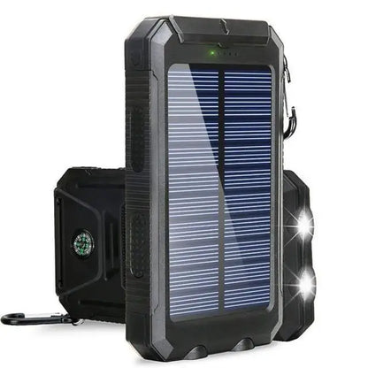 Solar Power Bank 80000mAh Portable Power Bank External Battery Fast Charging Strong Light LDE Light for All Smartphones