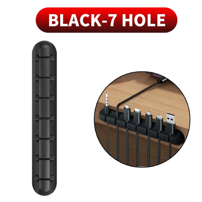Adhesive Cable Holder Clips Cord Management Wire Organizer for Desktop USB Charging Cable Nightstand Power Cord Mouse Cable