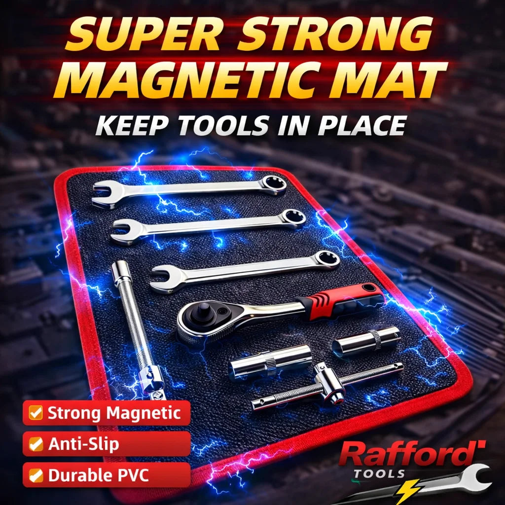 Rafford3-Piece Magnetic Tool Mat Set – PVC, Strong Magnet, Non-Slip, Organize Tools Easily