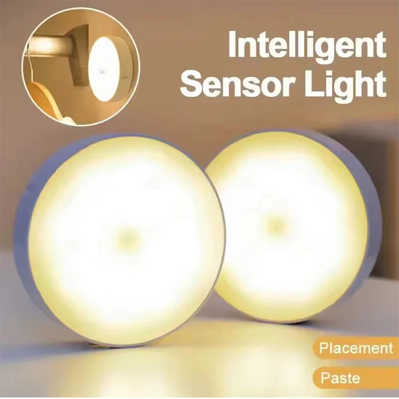 6-Pack Under Cabinet Lighting, Rechargeable Motion Sensor Puck Lights, 3Color Temps Night Light, Magnetic Stick on Lamp
