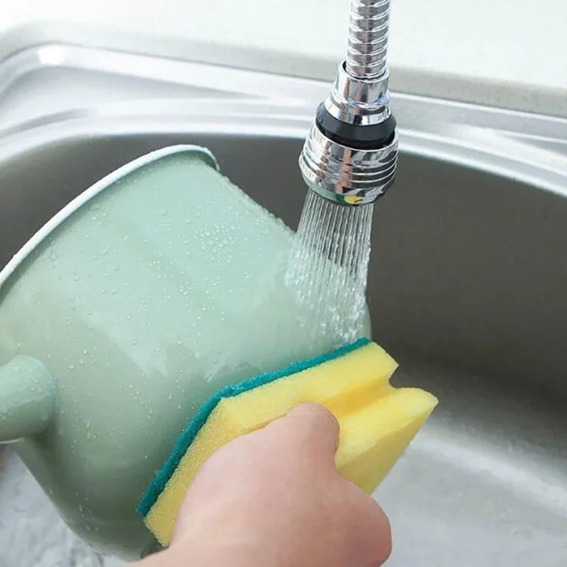 360° Rotatable Faucet Extender Dual Mode Water Saving Spray Head, Universal Pressure Sprayer Faucet Filter for Kitchen Bathroom
