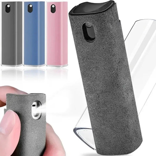 Microfiber Screen Cleaner Spray Bottle Set Mobile Phone Ipad Computer Microfiber Cloth Wipe Iphone Cleaning Glasses Wipes