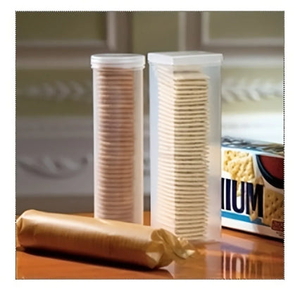 Stackable Airtight Food Storage Containers with Flip-Top Lids -Organizers, Space-Saving Round & Rectangular Design for Kitchen