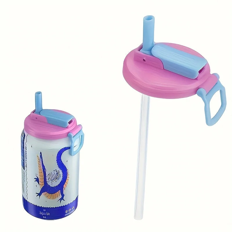 Reusable Soft Drink Can Lid. Soda Drink Can Lid Can Be Used for Beverages, Juices, and Soft Drinks, and Comes with A Straw