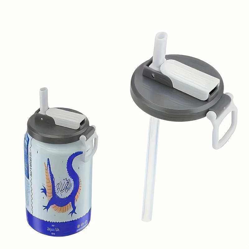 Reusable Soft Drink Can Lid. Soda Drink Can Lid Can Be Used for Beverages, Juices, and Soft Drinks, and Comes with A Straw