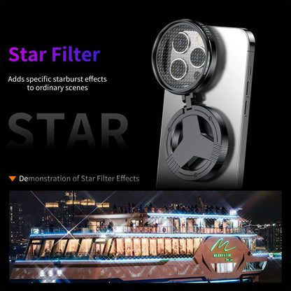 Magnetic Circular Universal Polarizer Camera Lens Clip 52MM CPL Filter Kit Professional Phone Camera Lens for Magsafe IPhone 16