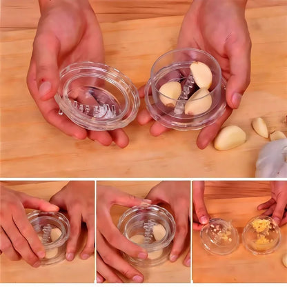 Kitchen Multifunctional Garlic Manual Garlic Press Simple, Convenient and Easy To Carry Manual Garlic Press Roll Crusher Chopper