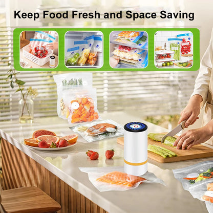 Electric Vacuum Sealer Pump USB Rechargeable Mini Handheld Vacuum Sealing Bags Pump For Food Storage Sealer Portable Vacuum Pump