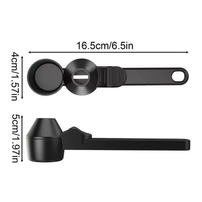 Coffee Scoop with Funnel Small Sliding Powder Scoop For Protein Formula Supplements, Home Kitchen RV Camping, Space-Saving