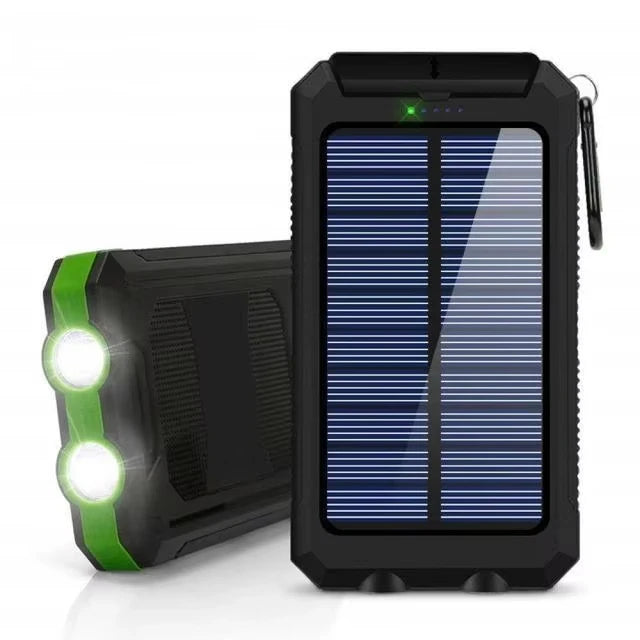 Solar Power Bank 80000mAh Portable Power Bank External Battery Fast Charging Strong Light LDE Light for All Smartphones