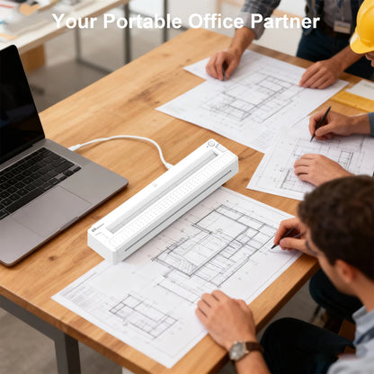 Portable Bluetooth Thermal Printer - Mini Wireless Printer for Tattoo Stencil & Document Printing, Equipped with Tattoo Paper +