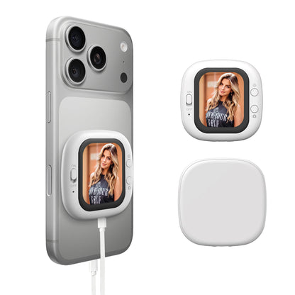 Mobile phone rear self-timer display mini self-timer monitor screen mobile phone screen caster control remote photo bluetooth re