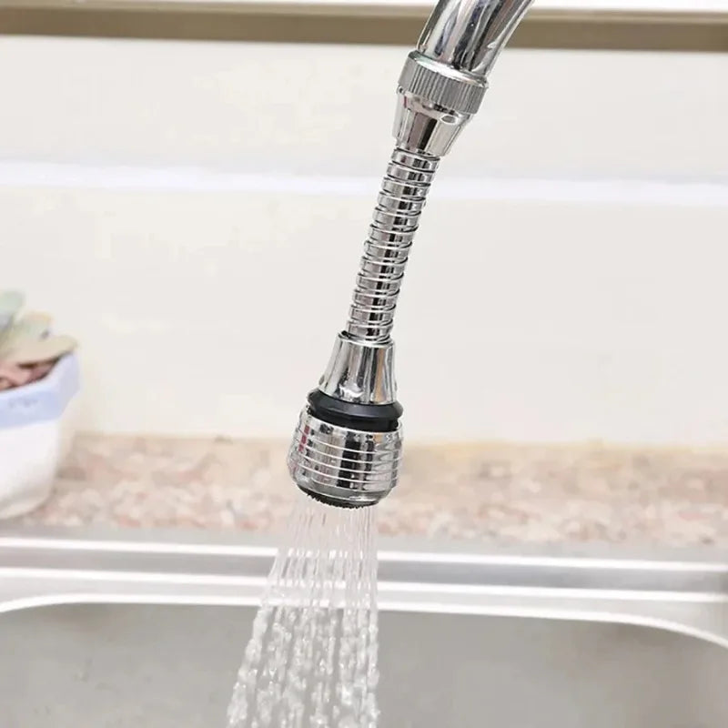 2 Modes Kitchen Stainless Steel Faucet Sprayer, 360° Rotating Water-Saving Splash Proof Tap Extender Bubbler