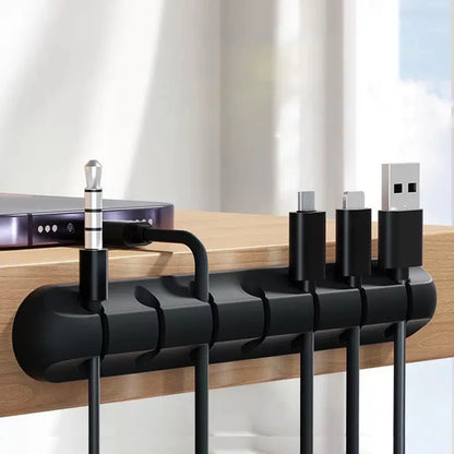 Adhesive Cable Holder Clips Cord Management Wire Organizer for Desktop USB Charging Cable Nightstand Power Cord Mouse Cable