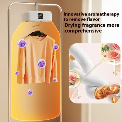 Mini Multifunctional Dryer Electric Clothes Dryer Portable Compact Foldable Laundry Dryer Machine with Dryer Bag and TimeSetting