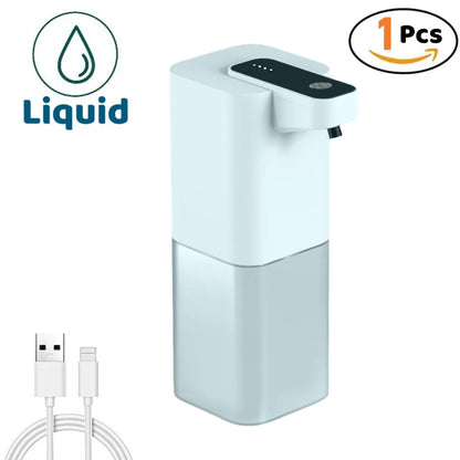 Automatic Liquid/Foma Soap Dispenser, Touchless Electric Dispenser, USB Rechargeable with Infrared Sensor for Bathroom,Kitchen