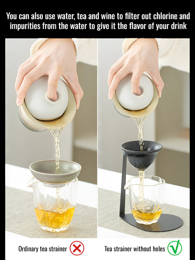 Microporous filter tea strainer Ceramic Tea Strainer, Multifunctional Coffee Filter Cup, Microporous, Reusable, Ceramic Filter
