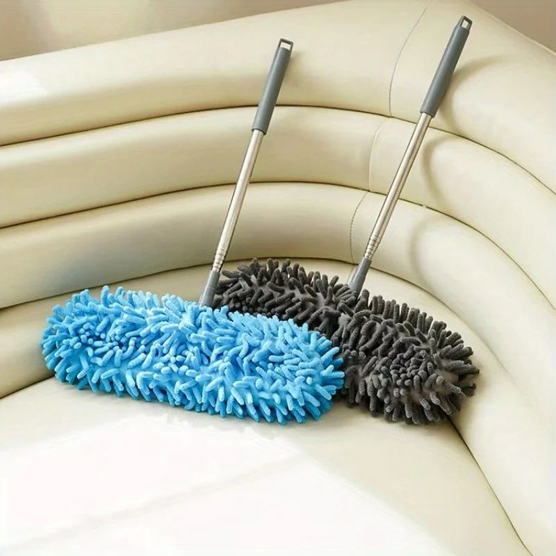 Fan Dusting Brush|Extendable Telescopic Cleaning Duster Brush|Long Handle Dusting Wand for Ceiling Fan-FurniturelChenille Duster