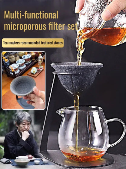 Microporous filter tea strainer Ceramic Tea Strainer, Multifunctional Coffee Filter Cup, Microporous, Reusable, Ceramic Filter