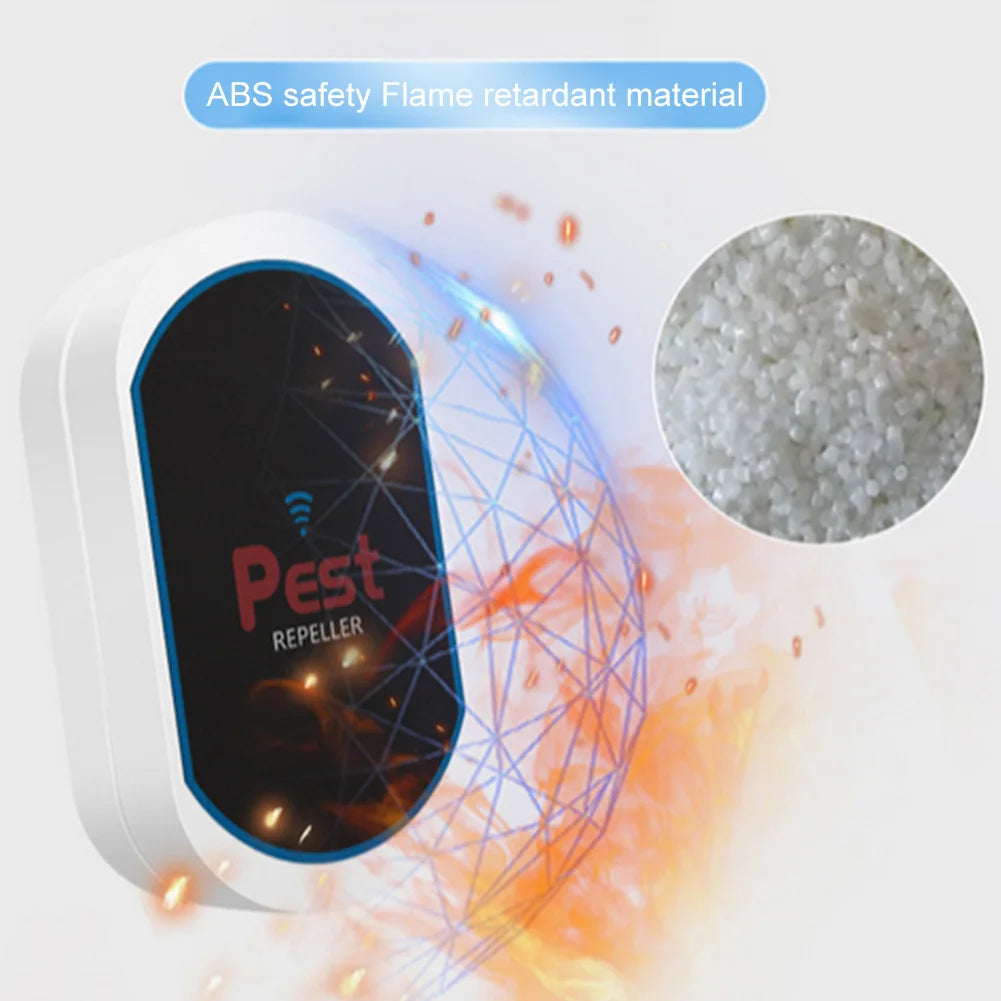 Ultrasonic Pest Repeller Electronic Pest Repeller No Noise Plug-in Insect Repeller Rat Mosquito Repellent for Cockroach Spiders