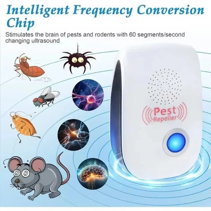 Safe Ultrasonic Pest Repeller Electronic Mouse Cockroach Mosquito Insect Repellent Effective Pest Control Exterminator Essential