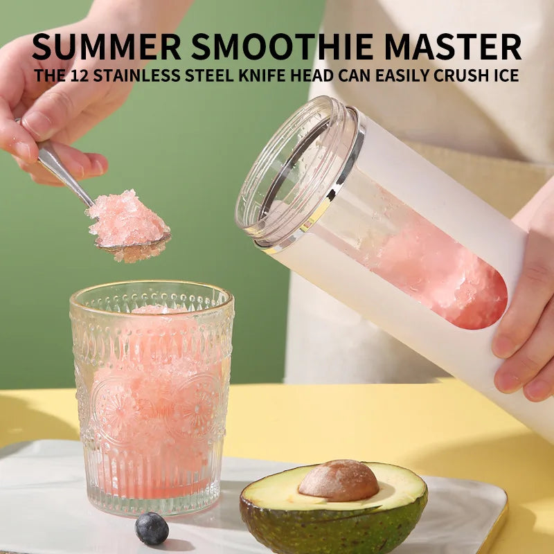 HOMEFISH Portable Rechargeable Compact Juice Cup Multi-functional Blender for Students - On-the-Go Fresh Juice Maker