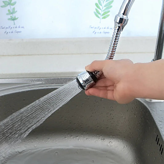 360° Rotatable Faucet Extender Dual Mode Water Saving Spray Head, Universal Pressure Sprayer Faucet Filter for Kitchen Bathroom